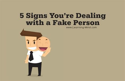 signs people are fake